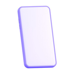 Online payment with phone 3d illustration