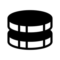 Coin Icon Vector Symbol Design Illustration