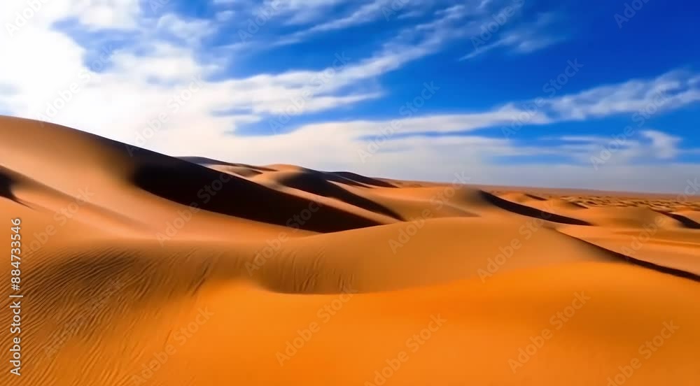 Sticker view of a stretch of sand in the desert