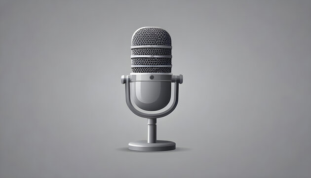 Microphone podcast social media unique logo design 17