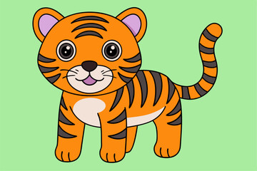 Printable Cute Tiger Vector Illustrations Cartoon, Clipart and Line Art Designs. cute tiger vector illustrations in cartoon, clipart, and line art styles.