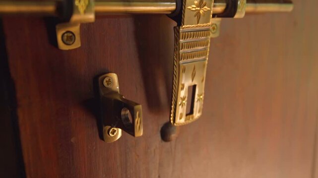 kerala traditional home front door lock design manichithathazhu