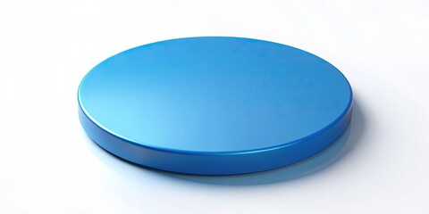 Blue circle product on white background, blue, circle, geometric, shape, design, round, vibrant, colorful, isolated