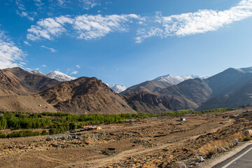 Scenic view of Leh City in Ladakh