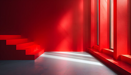 Obraz premium Red minimalist wallpaper
