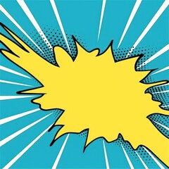 Comic Book Style Typography Background Template