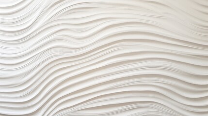 Obraz premium Elegant Beige 3D Wave Pattern with Undulating Lines and Curves