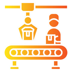 Naklejka premium Production Icon