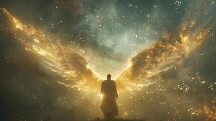 Obraz premium person in the sky