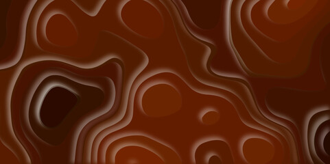Luxury paper cut with 3D abstract banner background and waves layers topographic canyon map light relief texture background, look like colorful liquify fluid vector seamless pattern with texture.