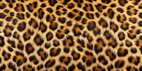 Realistic leopard fur background with detailed texture, perfect for wildlife or animal-themed designs, leopard, texture, wild cat