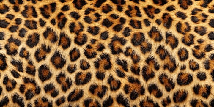 Realistic leopard fur background with detailed texture, perfect for wildlife or animal-themed designs, leopard, texture, wild cat