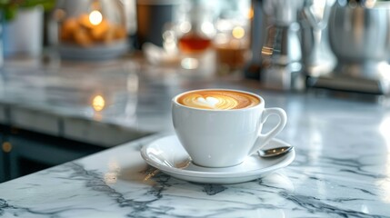 Aromatic Embrace: Coffee Art's Heartfelt Moment