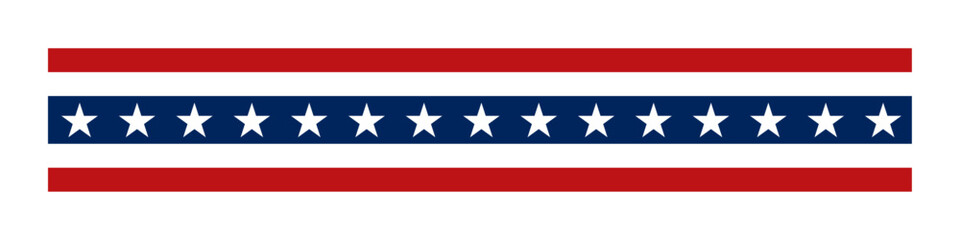 United States flag. Stars and stripes ribbon