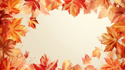 Autumn's Symphony of Hues: A Canvas of Falling Foliage