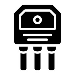 transistor Solid icon