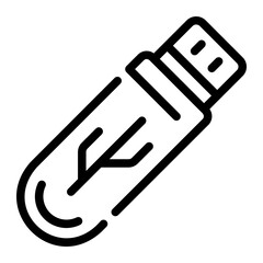 usb Line Icon