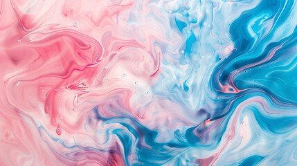 Obraz premium Abstract Swirls of Blue, Pink and White