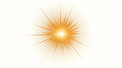 Obraz premium Radiant Burst of Orange and Yellow Light with Starburst Pattern