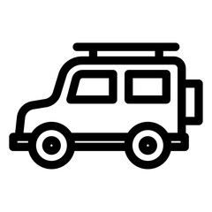 Fototapeta premium safari car icon 