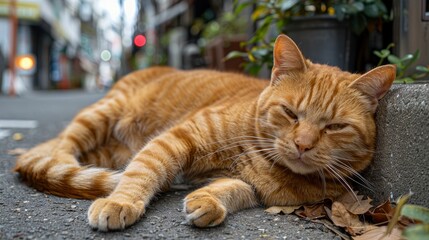 Homeless cats in Tokyo, highlighting their resilience and the urban environment