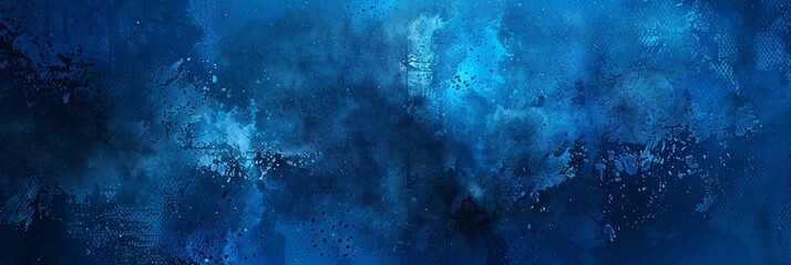 Obraz premium Abstract Blue Watercolor Background with Splashes