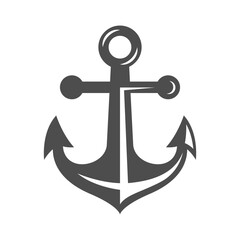 Anchor icon logo design