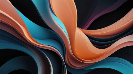 Trendy simple color gradient abstract background with dynamic wave line effect. Vector Illustration For Wallpaper, Banner, Background, Card, Book Illustration, landing page