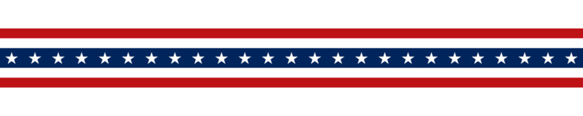 United States flag. Stars and stripes ribbon