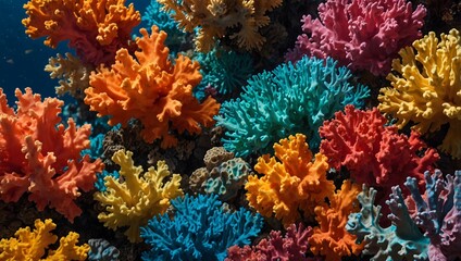 A poem celebrating the kaleidoscope of colors found within a thriving coral reef ai_generated