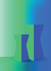 Vertical Vibrant gradient background vector. Abstract trendy modern design wallpaper for landing page, covers, Brochures, flyers, Presentations,Banners. Vector illustration.