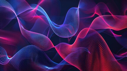 Fototapeta premium Abstract Digital Waveform Pattern