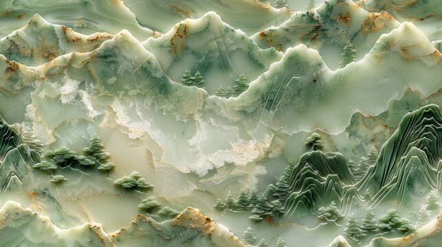 Jade Mountain Landscape