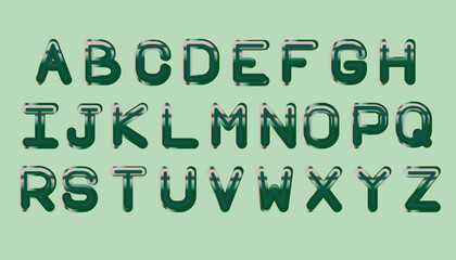 Messy alphabet letters fonts