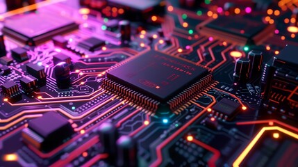 circuit board with glow light