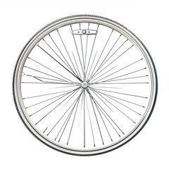 Fototapeta premium Broken Bicycle Wheel - A Graphic Representation of Flaw