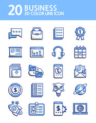 3D, Company, Office Worker, Business, dlqcp, Work, working, Pass, Icon, 3d, E-Mail