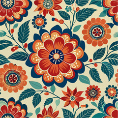 Cute feminine seamless watercolor pattern with little tiny wildflowers, hand drawn, not AI