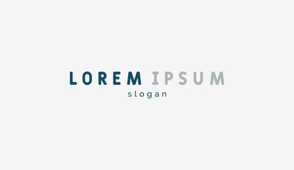 Logo design simple typography technology