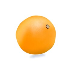  Orange close up on white background.