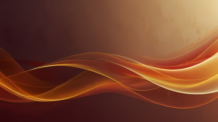 Obraz premium Abstract light background with soft, flowing waves of Red and Orange light