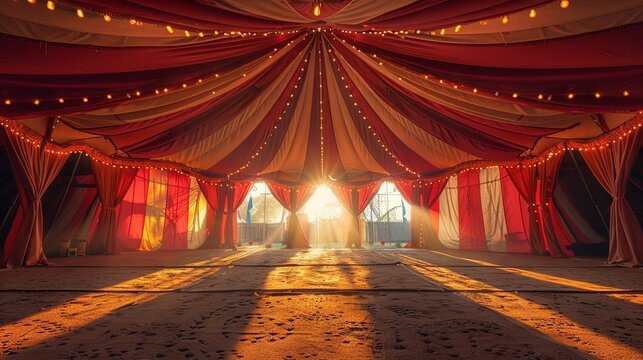 Circus tent from inside