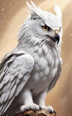 Obraz premium eagle owl in flight
