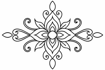 line art ornamental design