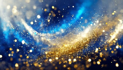 洗練された青色と白色、滑らかな金色のアクセント、ちょっとゴージャス、お洒落な背景画像 Generated by AI