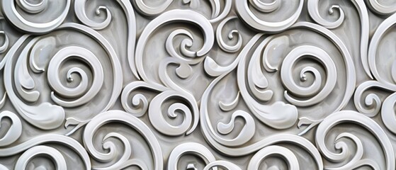 Panoramic close-up, high detail scan of modern patterned wallpaper texture, Generative AI