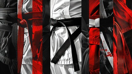Martial Arts Belt Collage