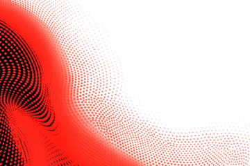 Abstract halftone wave dotted background with futuristic twisted grunge pattern and dot circles – vector modern optical pop art texture for posters, business cards, covers, labels mock-up, stickers la