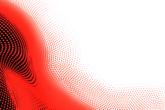 Abstract halftone wave dotted background with futuristic twisted grunge pattern and dot circles – vector modern optical pop art texture for posters, business cards, covers, labels mock-up, stickers la