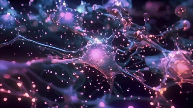 An immunofluorescence image showing the localization of LC3 protein a key marker of autophagy in the cytoplasm.